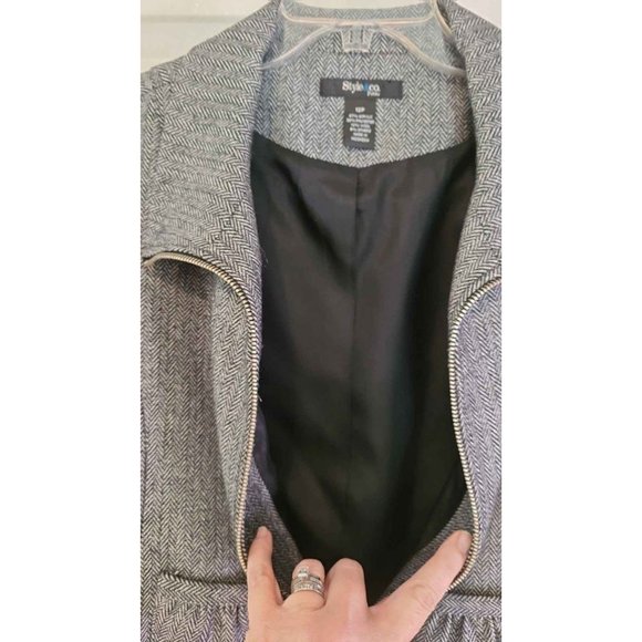 Style & Co. Wool Blend Cropped Jacket Women's Size 12P - Picture 6 of 7